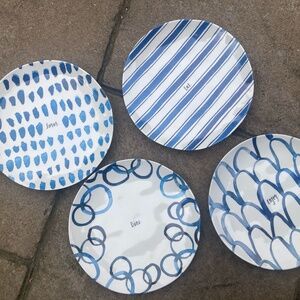 Rae Dunn Melamine Luncheon Plates